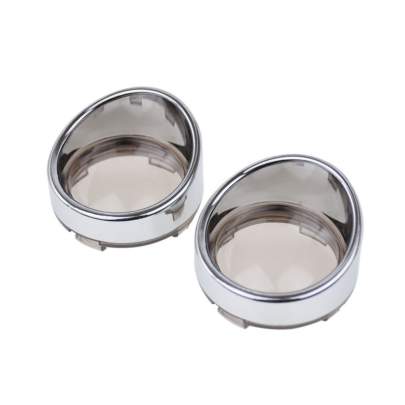HDBUBALUS 4pcs Turn Signal Lens Cover for Harley Dyna Softail