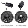 QKURT Cassette Lockring Tools Set, 2pcs Cassette Removal Tool Freewheel