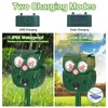 2 Pack Cat Repellent Outdoor, Waterproof Solar Ultrasonic Animal Repellent,