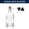 sourcing map 16 Pieces Black Rubber Stopper, 8mm Plug Holes