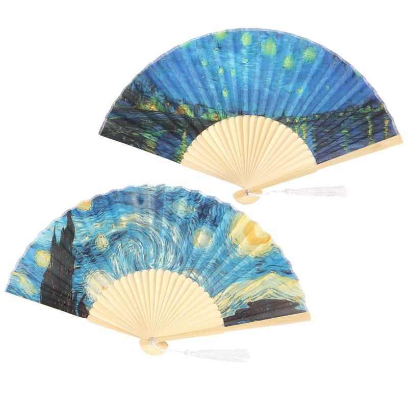 Fdit Abanico Plegable, Juego de Dos Piezas, 2 uds., Decoración,