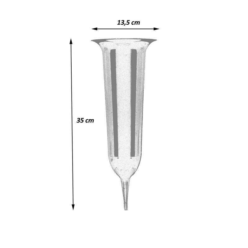 Tymar Grave Vase, Pack of 2, Cemetery Vase with Ground