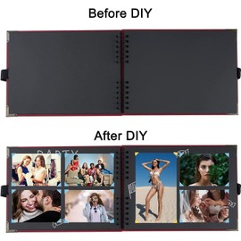Álbum de Recortes de Bricolaje Expandible, Álbum de Fotos con kit de Accesorios Maravilloso Regalo Para la Aniversario, Maravilloso Regalo Para Bodas, Cumpleaños y Otros Festivales