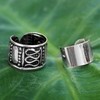 NOVICA Artisan Handmade Sterling Silver Ear Cuff Earrings Pair No