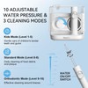 bixdo Countertop Rechargeable Water Flosser Cordless, 22OZ Large Tank &