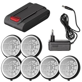 UNINELL HOME UV2 Cordless Vacuum Cleaner, Accessory Kit(HEPA filter*6 + battery pack*1 + adapter*1)