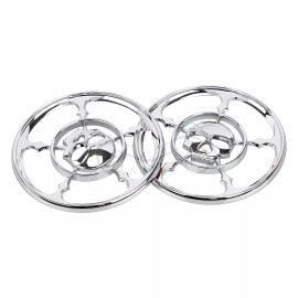 Unbranded Chrome Speaker Trim Grill Cover Kit Fit For Harley Electra Street Glide FLHX US