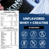 KING Protein Clean Unflavored Whey Isolate Protein Powder with Creatine
