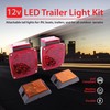 Wellmax 12V LED Trailer Lights Kit, Submersible and Waterproof, Attachable