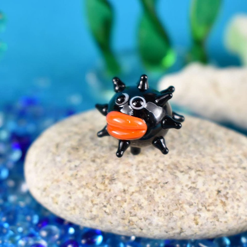 Forkart Cute Handmade Glasswork Sea Urchin Width: 14mm