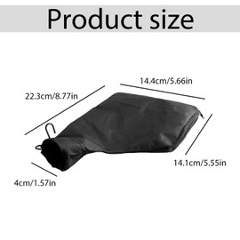 Tabanzhe Dust Bag for Mitre Saw-Dust Bags for 255 Model Miter Saw Anti-Dust Cover with Zipper and Wire 255 Miter Replacement Accessories for Easy Disposal Dust Collection