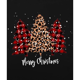 Christmas Sweatshirts for Women Buffalo Plaid Long Sleeve Tshirt Cute Xmas Tree Pullover Tops A-Grey