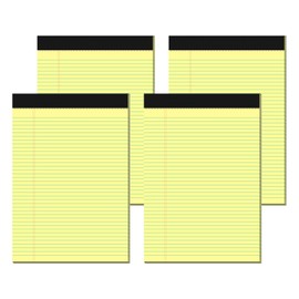 Legal Pads 8.5 x 11 Note Pads 8.5 x 11.75 Inch Notepad 3 Pack of Writing Pads Wide Ruled Lined Paper Pads 21Ib White Paper Note Pads 8.5 x 11 with 30 Sheets Per Legal Pad for School, Office, Home