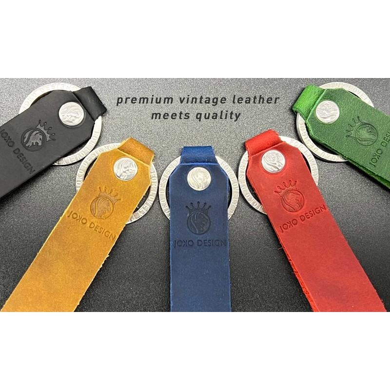 JOKO DESIGN Best Dad - Best Mum Leather Keyring Father's