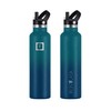 Hydration Camping & Hiking Flask - 710ml 3 Lids (Narrow