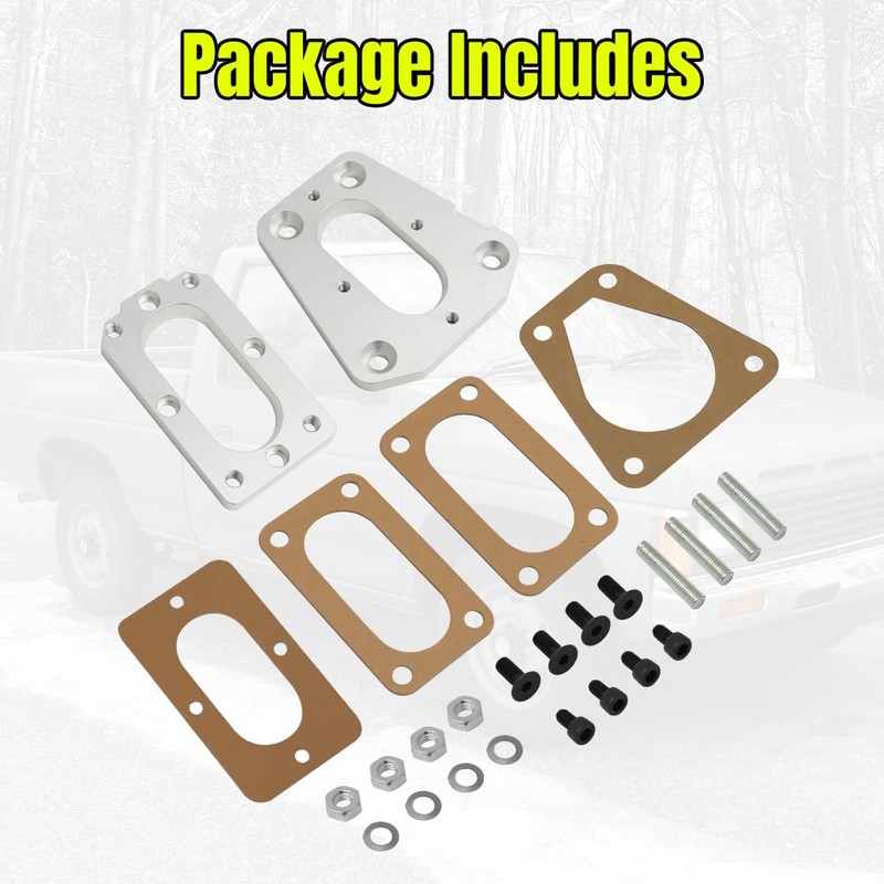 AUTOVIC Carb Adapter Kit Aluminium For Nissan D21 1986-1989 Z24i