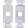 1 Port Decora Wall Plate Keystone Insert, 1 Single Gang