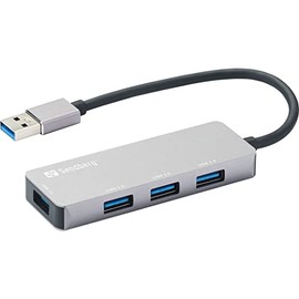 Sandberg USB-A Hub 1xUSB3.0+3x2.0 Saver | USB Hub | 4 Data Ports | Plug & Play | USB-C Multiport Adapter | Fast Data Transfer | USB Extension for PC Laptop MacBook Computer | Saver