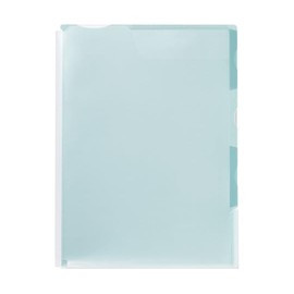 King Jim CN765 Miss Super Hard Holder, 3 Index (with Gusset), A4, Vertical, Light Blue