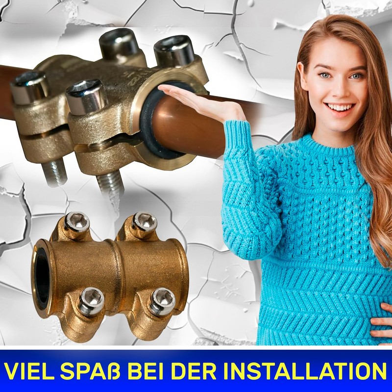 Sealing Clamp for Copper Pipe Diameter 12 mm Made of