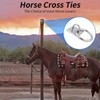 4 Pcs Tie Rings for Horses, Hay Nets for Horses,