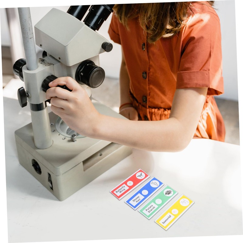 KOMBIUDA 12 pcs Prepared Microscope Slides for Educational Microbiology Specimens