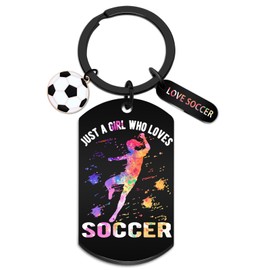 WEHBVF Sports Stocking Stuffers for Teen Girls Soccer Keychain for Girl Soccer Gifts for Girls Soccer Stuff for Girl Soccer Ball Keychain for Teens Coach Soccers Christmas Gifts for Women