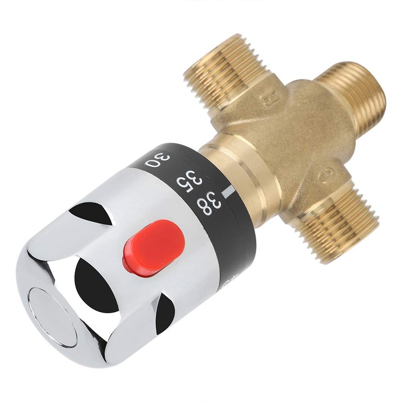 Thermostatic Mixing Valve Kiser Mixing Hot G1/2" Faucet Temperature Control