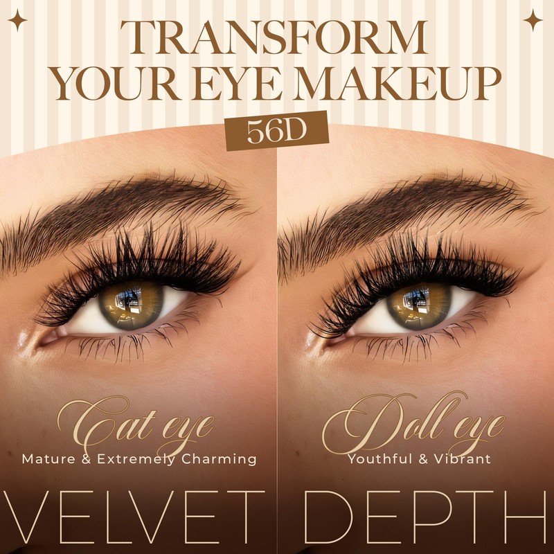 LASHVIEW Lash Clusters, Fluffy Cluster Lashes 9-18mm MIX Volume Lashes