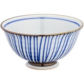 Stylish Rice Bowl: Arita Ware Sensuji Light Rice Bowl (Large) Japanese Rice Bowl Pottery/Size (Diameter) 5.1 x 2.7 inches (13 x 6.9 cm) / No: 675310