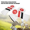 3PCS PU Leather Waterproof Thicken Lining Golf Putter Head Cover