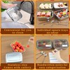 10Pcs 316 Stainless Steel Food Storage Containers Airtight Lids 50oz/1500ml