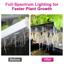 Vcycal Waterproof Plant Light, 450W Outdoor Grow Lights, Full Spectrum LED Grow Light, Height Adjustable, Silent, Heat Dissipation, for Indoor Outdoor Plant Seedling Growing Blooming Fruiting
