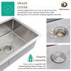 16 Inch Bar Sink Undermount, Delironexu 16x18 Small Bar Sink,