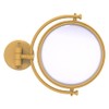 Allied Brass WM-4/4X-SGL 8 Inch Wall Mounted Make-Up Mirror 4X