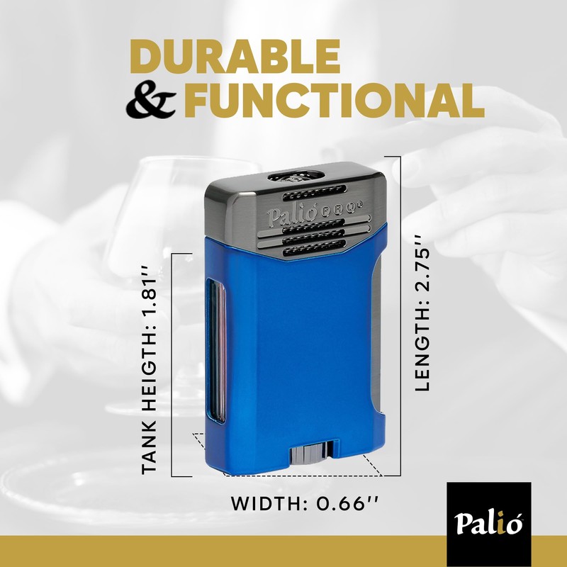 Palió Pro Line, Antares Doublejet Torch Lighter. Side Squeeze Ignition,