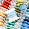 BULK PARADISE Embroidery Floss Organizer Box with 50 Cardboard Bobbins