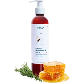 NATSHOP Crema Corporal Seda de Abeja Natural - Hidratante Facial y Reparadora con Aceite de Oliva, Romero y Vitamina E Cuidado Personal para Piel Suave - Skin Care Uso Diario 250g