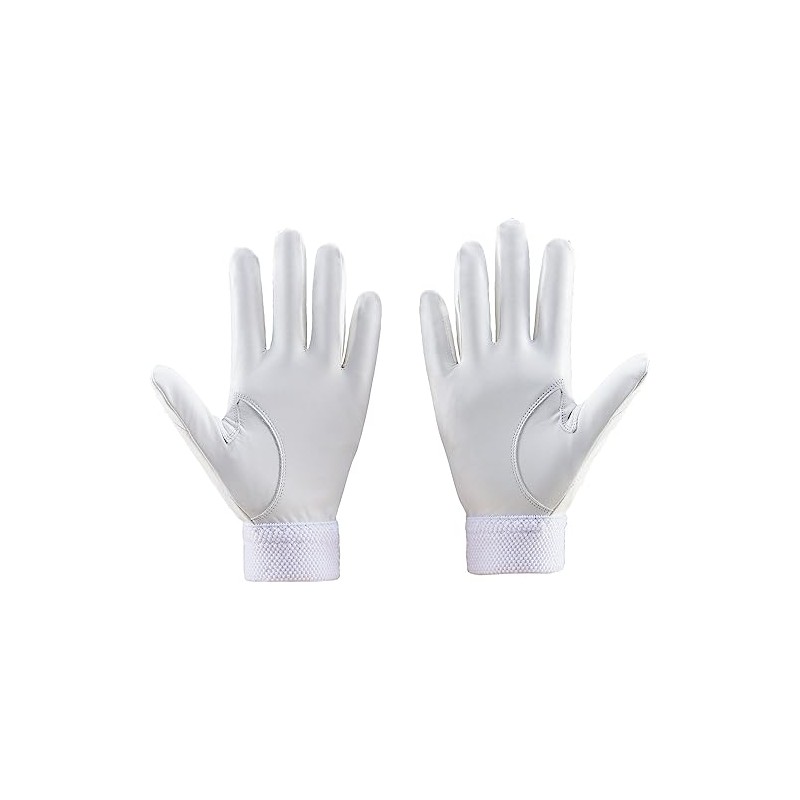 ZETT BG16811HSW Baseball Batting Gloves, For High School Students, Ambidextrous,