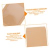 Operitacx 25pcs Transparent Kraft Paper Envelopes for Bank Legal Envelope