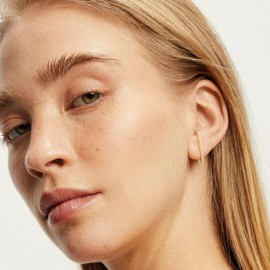 Ear Cuff Earrings for Women Gold Hoop Earrings for Girls Cubic Zirconia Hoop Earrings Gold Cuff Earrings Gift for Her