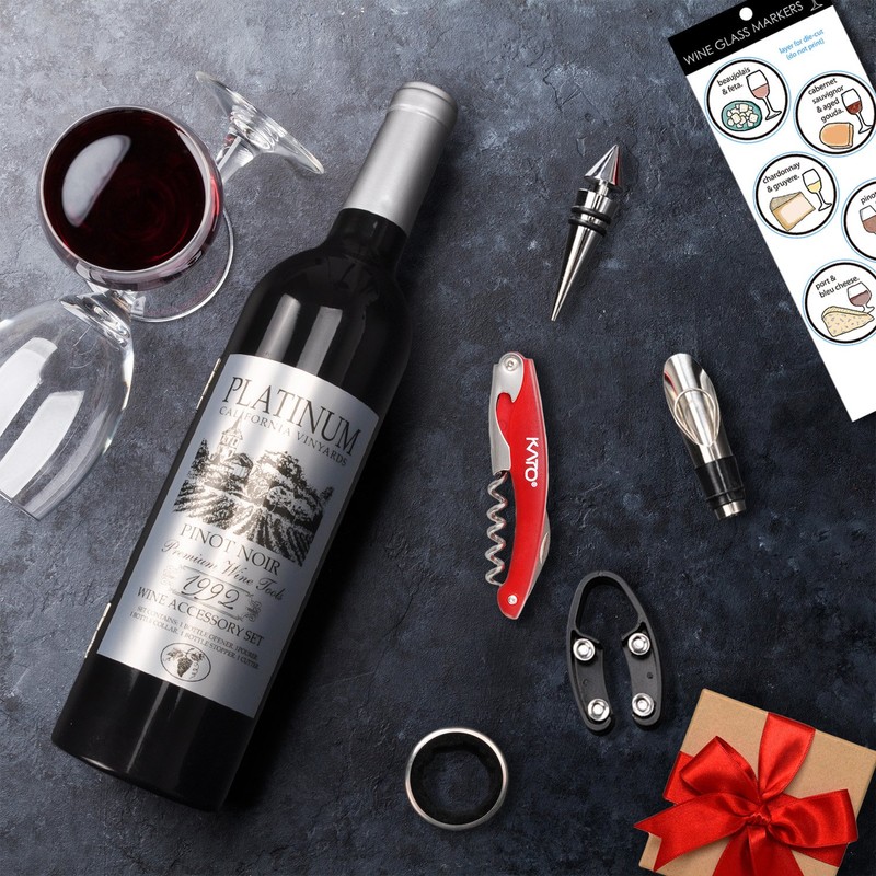 Kato Tirrinia 5 Pcs Wine Accessories Gift Set, Wine Opener