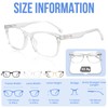 WEMOOTANTS 4 Packs Large Reading Glasses 4.0 for Women Square