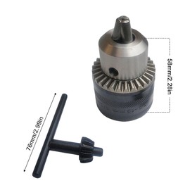 Keyed Drill Chuck 1.5-13 mm, 1/2-20UNF, Accessories for Hammer Drill, Key Type Drill Adapter Set with SDS Plus Adapter Accessories for Hammer Drill, Gear Ring, Chuck Drilling Clamping