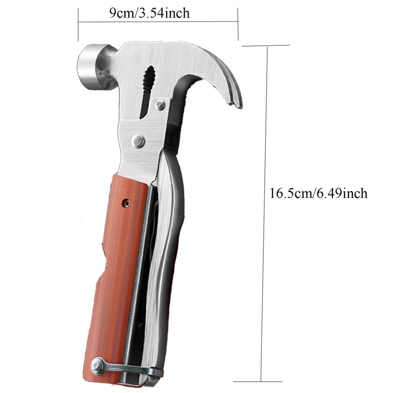 Yilceemy Multi Tool Hammer, Multitool Hammer for Manner, 16 in