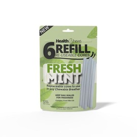 HealthChews New Aromatherapy with Essential Oil Refills Chewable Breather Natural to Quit Habits with Aromatherapy with Essential Oils for on the Go:_FreshMint Refills 