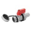 4Pcs Brass Ball Valve, DN15 Brass Drain Ball Valve 1/2"