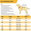 Waterproof Dog Rain Jacket, Windproof Lightweight Adjustable Dog Raincoat Windbreaker