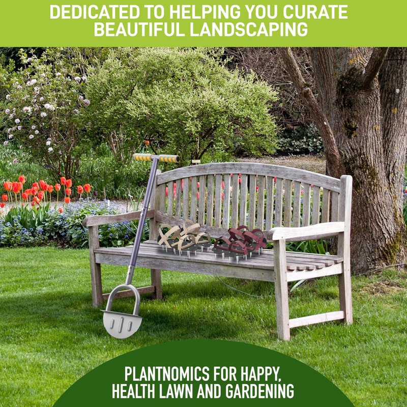 PLANTNOMICS Improved October 2024 Model Half-Moon Edger – Steel Garden