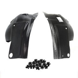 Parts N Go Fender Liner Set w/Clips For 2005-2009 Mustang GT Front Driver & Passenger Side Left Right Front-Section FO1250129 FO1251130 5R3Z16103BA 5R3Z16102BA